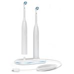 Galvanox Oral B elektrikli diş fırçaları ile uyumlu, 2'si 1 arada çift diş fırçası şarj cihazı, 3757 için yedek - Braun OralB Pro Advantage Smart Genius Vitality iO ve çocuk modelleri ile çalışır