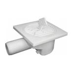 Gama 10X10 Q32 Yandan Çıkışlı Plastik Yer Süzgeci - 10x10 cm