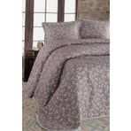 GAMA HOME Jakarlı Tek Kişilik Yatak Örtüsü / Özel Tasarım Çantalı / Farklı Renk ve Desen Seçenekleriyle