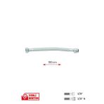 Gama Paslanmaz Çelik Flex Hortum 3/8 - 3/8 Nipel Bağlantı Taharet Hortumu 100 Cm