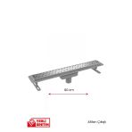 Gama Seramik Uyumlu Alttan Çıkışlı Lineer Süzgeç Duş Kanalı 80 Cm