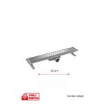 Gama Seramik Uyumlu Yandan Çıkışlı Lineer Süzgeç Duş Kanalı 50 Cm