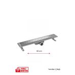 Gama Seramik Uyumlu Yandan Çıkışlı Lineer Süzgeç Duş Kanalı 60 Cm