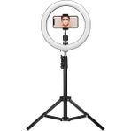 Gaman 10 Inç 210 cm Tripodlu Ring Light 5500K Led Işıklı Tripod Selfie Makyaj Işığı