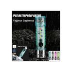 Gaman 10 Watt 2500 Lümen Ultra Güçlü 6 Mod Kırmızı Ikaz Işıklı Şarjlı El Feneri/Polis Feneri Çok Renkli