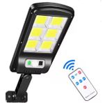 Gaman 35 cm x 11.5 cm No:3 Siyah Fotoselli 3 Modlu Cob LED Solar Güneş Enerjili Sokak Lambası Bahçe Aydınlatması