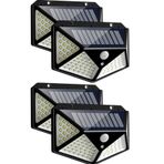 Gaman 4 Adet 100 LED Işıklı Solar Güneş Enerjili Hareket Sensörlü Bahçe Garaj Ev Aydınlatma Lambası
