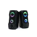 gaman Bilgisayar Hoparlörü Rgb Led Işıklı Gaming 3.5mm Jack Usb Speaker 1+1 Ses Sistemi 5w2rms Sp-v915