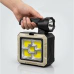 Gaman Çok Fonksiyonlu Güneş Enerjili Kamp Lambası 2000 Lümen Projektör El Feneri Powerbank - Tornavida Seti- GP615