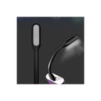 Gaman Esnek Taşınabilir USB LED Işık Lamba Gece Lambası ( 2 Adet ) Tüm USB Girişleriyle Uyumlu 17CM - Siyah