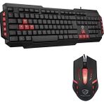 Gaman Gaming Series Gamy Plus Oyuncu Klavye Mouse Seti Renkli Tuşlar Gaming Klavye + Işıklı Mouse Türkçe Q - Kırmızı - Siyah