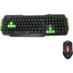 Gaman Gaming Series Gamy Plus Oyuncu Klavye Mouse Seti Renkli Tuşlar Gaming Klavye + Işıklı Mouse Türkçe Q - Siyah - Yeşil