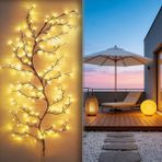 Gaman Güneş Enerjili 144 LED 8 Mod Dekoratif Ağaç Lamba -Dış Mekan Bahçe & Teras Süsü ve Aydınlatması