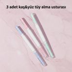 Gaman Kapaklı Kaş & Yüz Tüy Alma Kaş Usturası 3'lü