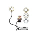 gaman Led Ring Light Youtuber Light Stüdyo Işığı Akrobat Selfie Led Masa Lambası 3 Renk Işıklı