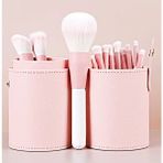 Gaman Limited Edition Pro Özel Kutulu 12'li Makyaj Fırçası Seti - Açık Pembe