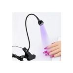 Gaman Masa Sabitlemeli Uv LED Kurutucu Lamba Jel Tips Kurutucu Oje Kurutucu 3W - Siyah