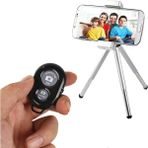 Gaman Mini Bluetooth Uzaktan Kumanda Evrensel Cep Telefon-Kamera Deklanşör Düğmesi - Siyah