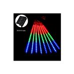 gaman RGB Güneş Enerjili 8Tüplü Bahçe-Noel Ağacı-Yılbaşı Dekor Süsleme Peri Meteor Işıkları Dış Mekan Led