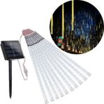 Gaman Solar Güneş Enerjili Meteor LED 8 Tüp Kayan Görsel Animasyon Ledi Dış Mekan 144 Bahçe Süsleme Ledi - Renkli