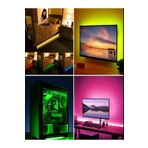 Gaman Televizyon Arkası (Rgb) Renk Şöleni LED Şerit Bluetooth/usb/müzik Senkronizasyonu Sese Duyarlı LED