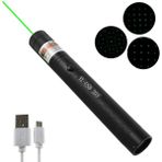 Gaman USB Şarjlı Yeşil Lazer Pointer Kalem Tipi LED Fener Uzun Menzilli