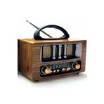 gaman YENİ MODEL RT-731 Nostaljik Görünümlü 3 Band Bluetooth Özellikli Everton Retro Vintage Radyo