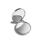 Gaman Yuvarlak Metal Katlanabilir Mini Makyaj Aynası - Çanta-Cep Boy Seyahat Aynası Günlük Kullanıma Uygun