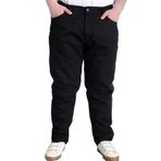 gambia outdoors Erkek Büyük Beden Pantolon Likralı Normal Bel Düz Paça Kot Pantolon Büyük Beden Süper Battal