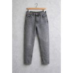 Gambocci Erkek Normal Bel Bilek Boy Kısa Paça Boyfriend Jeans Kot Pantolon - Gri - 31