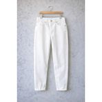 Gambocci Erkek Normal Bel Bilek Boy Kısa Paça Boyfriend Kot Jeans Pantolon - Beyaz - 32