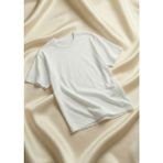 Gambocci Erkek Oversize Pamuklu Premium Bisiklet Yaka Düz Basic T-Shirt - Beyaz