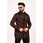 Gambocci Erkek Regular Fit Acı Kahve Rengi Trençkot