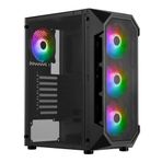 Gamdias AURA GC1 600 W Tempered Glass Mesh ARGB Micro ATX Gaming Kasa