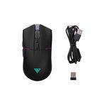 GAMDIAS HADES M3, RGB Aydınlatma, 2.4Ghz ve Bluetooth Kablosuz, 7 Programlanabilir Buton, Şarj Edilebilir, Type-C, Gaming Mouse, 10.000 DPI, Siyah