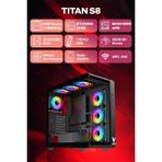 Game Garaj Titan S8 Amd Ryzen 7 7800X3D 32GB Ram 1tb SSD RTX5080 240MM Sıvı Soğutma Freedos Oyuncu Oem Paket - Siyah - Monitör Yok