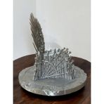 Game Of Thrones – Demir Taht 3D Baskı Dekoratif Figür - Gümüş
