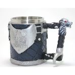 Game Of Thrones King In The North 3D Kabartmalı Çelik Kupa Bardak