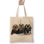 Game Of Thrones Pug Of Thrones Köpek Bez Çanta Uzun Saplı - Açık Bej - 40 X 40