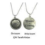 Game Of Thrones Tarzı Çift Taraflı Unisex Kolye – 60 Cm Zincirli, Efsanevi Sembollerle Özel Tasarım