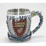 Game Of Thrones Tasarımlı 3D Çelik Kupa Bardak Alk4369