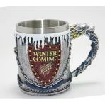 Game Of Thrones Tasarımlı 3D Çelik Kupa Bardak