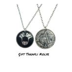 Game Of Thrones Valar Morghulis & Valar Dohaeris Çift Taraflı Kolye – 60 Cm Zincirli Unisex Takı
