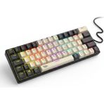 Gameagle %60 Rgb Kablolu Mekanik Gaming Klavye Kırmızı Switch 61 Tuşlu Sessiz Lineer Oyuncu Klavyesi Değiştirilebilir Tuşlu