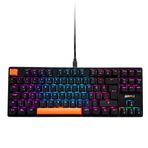 Gameagle Mekanik Hissiyatlı Kablolu RGB Gaming Klavye, 89 Tuşlu Tenkeyless Kompakt Tasarım Oyuncu Klavyesi, FPS Oyuncu Ekipmanı, Siyah - Mavi Switch Oyuncu Klavyesi KB-04