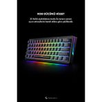 Gameagle Poseidon Mini Rgb Aydınlatmalı Mekanik Puding Tuşlu Oyuncu Klavyesi Gaming Klavye Red Switch Double Shot Full Anti-Ghosting Klavye - Beyaz