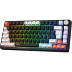 Gameagle Strike Compact Rainbow Kablolu Tr Layout Mekanik Oyuncu Klavyesi Blue Switch - Siyah