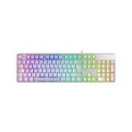 GameBooster G24W Enigma Rainbow Red Switch Mekanik Beyaz Gaming Klavye