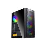 GAMEBOOSTER GameboosterGB-PE05B 600w 80+ USB3.0 Full Siyah Tempered Glass RGB Fanlı kasa