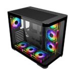GameBooster GB-G2852B-850w 80+ Bronze Curved Cam Type-C3.1 7*ARGB Fan Seaview Gaming Siyah Kasa (JBST-GBG2852B-850W)